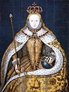 Elizabeth I coronation portrait c.1610 copy of a lost original